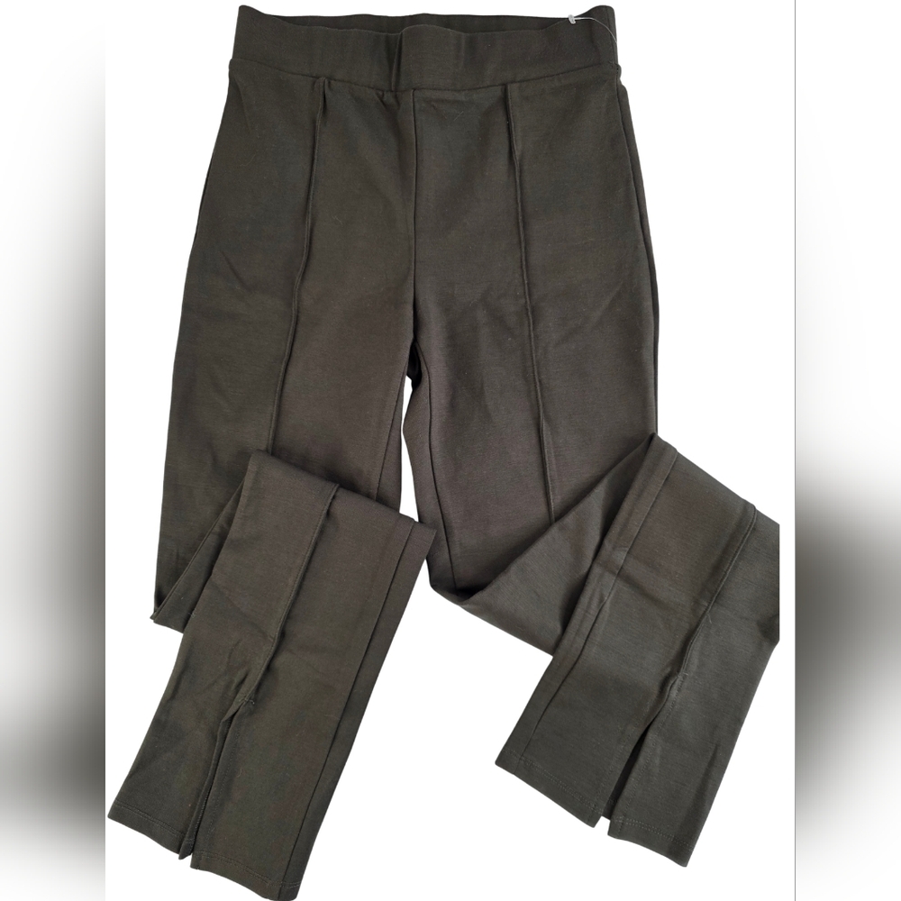 Truth By Republic S Kick Flares Boot Cut Pants High Rise Pull-On Olive H-0829